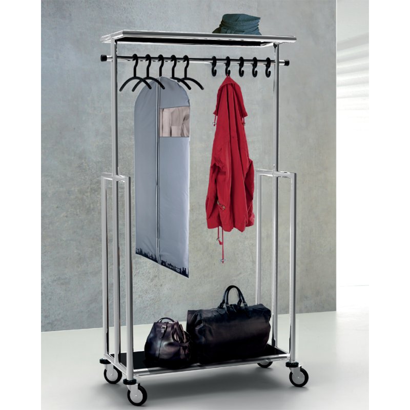 kerkmann vestiaire mobile Jupiter, mobile, chromé, 960 × 550 × 1820 mm
